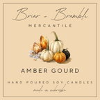 Hand poured, cottagecore autumn candle with toasted pumpkin scent.