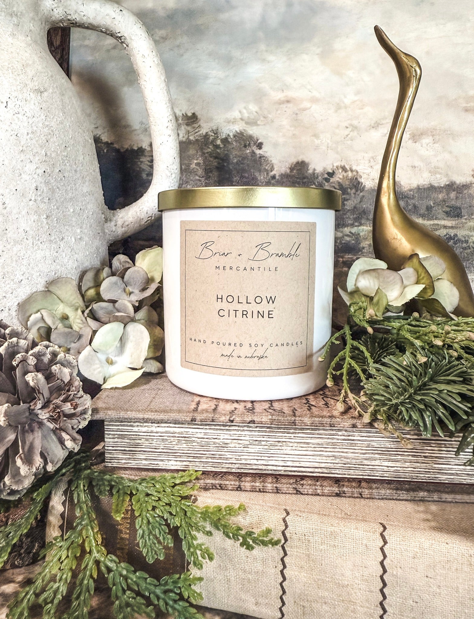 Hollow Citrine Soy Candle
