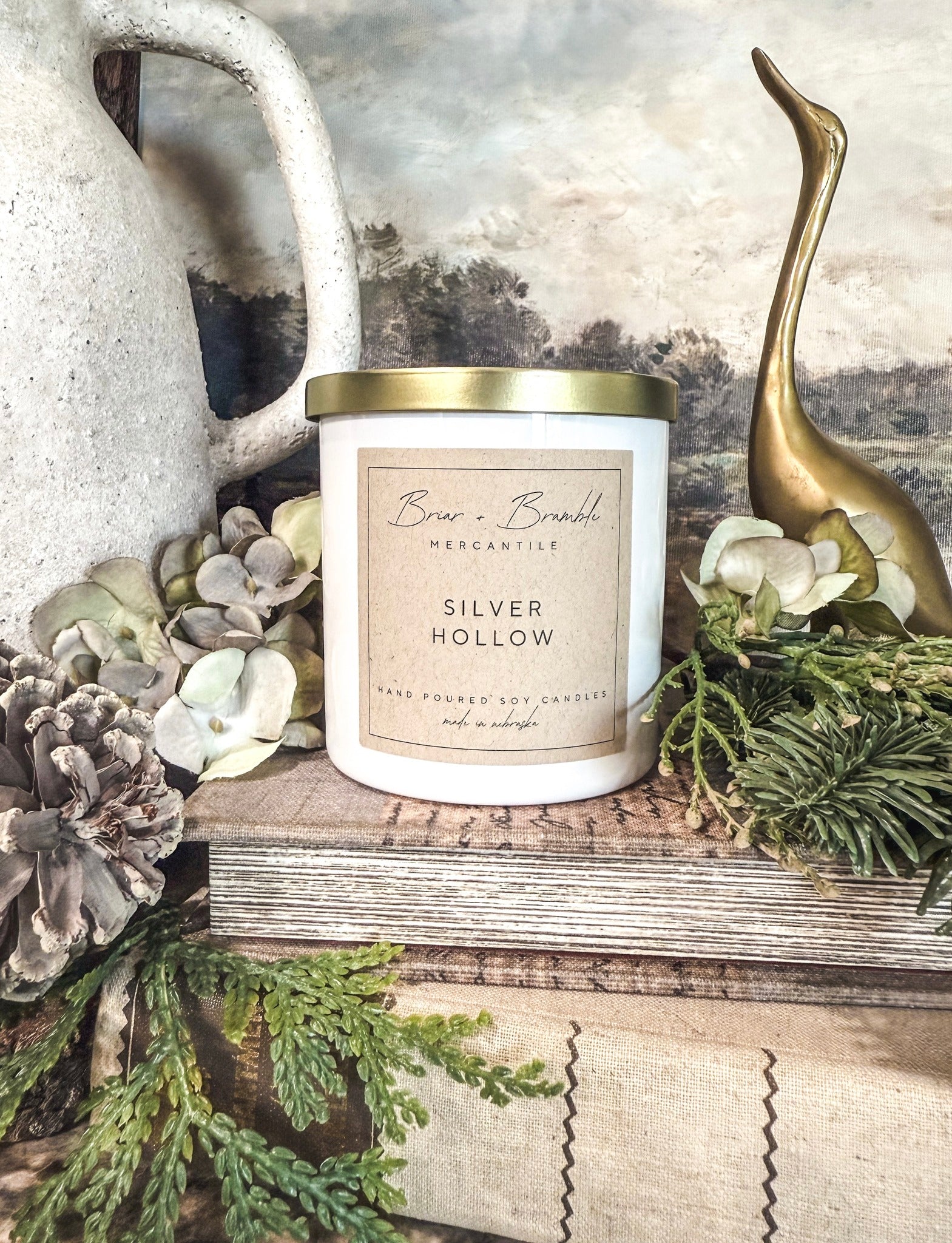 Silver Hollow Soy Candle